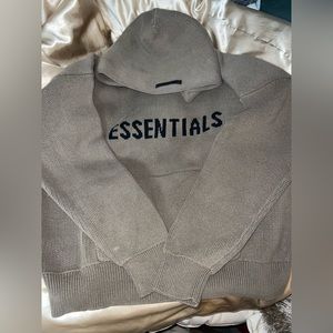 Fear of god essentials knit hoodie